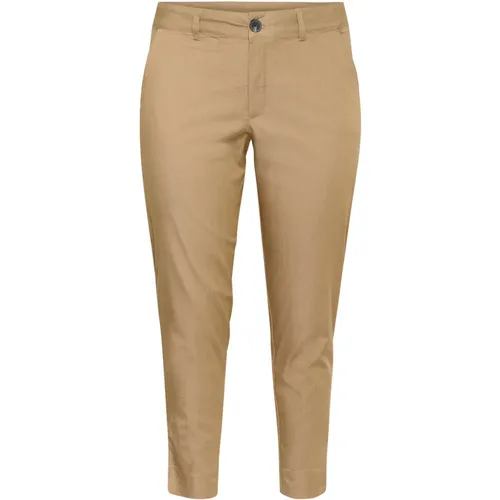 Chino Hose mit Breitem Bund - Kaffe Curve - Modalova