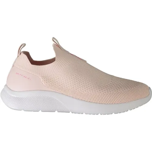 Rosa Polyester Sneaker , Damen, Größe: 36 EU - Fila - Modalova