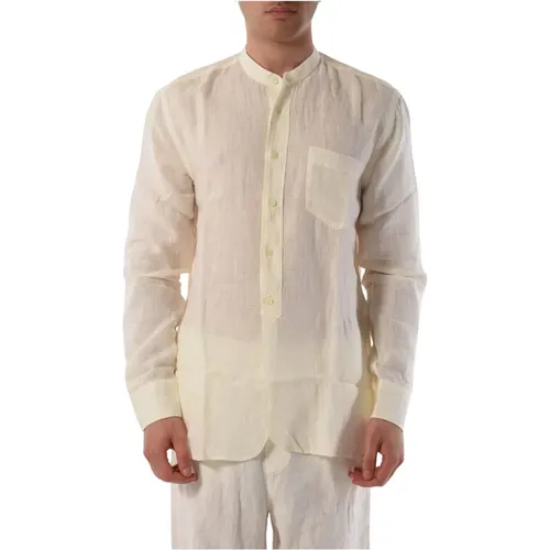 Korean Style Linen Shirt , male, Sizes: 2XL - 120% lino - Modalova