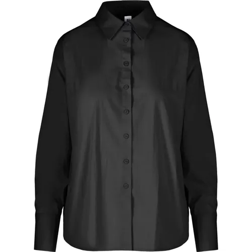 Stretch Cotton Satin Shirt , female, Sizes: L, M, S, XL, XS - BomBoogie - Modalova