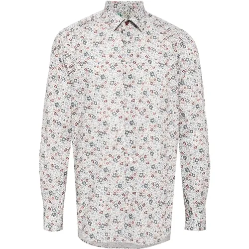 Abstract Pattern Cotton Shirt Regular Fit , male, Sizes: M, L, S, XL - PS By Paul Smith - Modalova