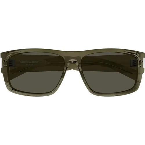 Classic Rectangular Sunglasses SL 689 , male, Sizes: 59 MM - Saint Laurent - Modalova