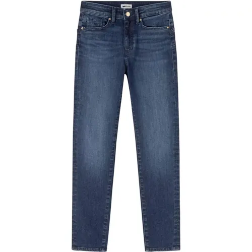 Plain Jeans with Front and Back Pockets , female, Sizes: W33 L28, W34 L28 - GAS - Modalova