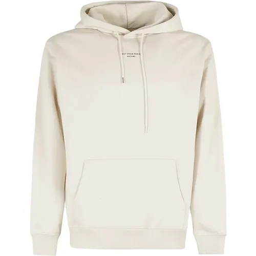 Classic Pocket Slogan Hoodie , male, Sizes: L - Drole de Monsieur - Modalova