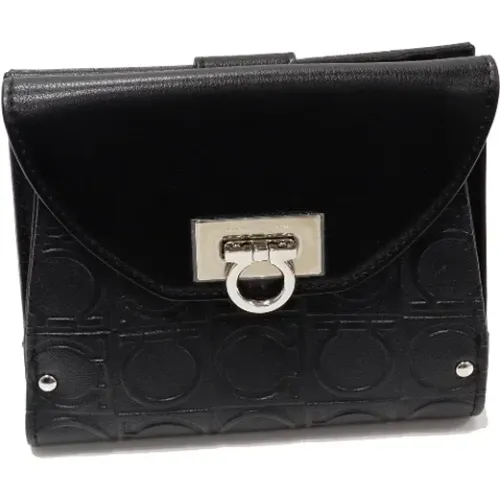 Pre-owned Leather wallets , female, Sizes: ONE SIZE - Salvatore Ferragamo Pre-owned - Modalova