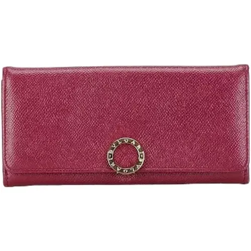 Pre-owned Leather wallets , female, Sizes: ONE SIZE - Bvlgari Vintage - Modalova