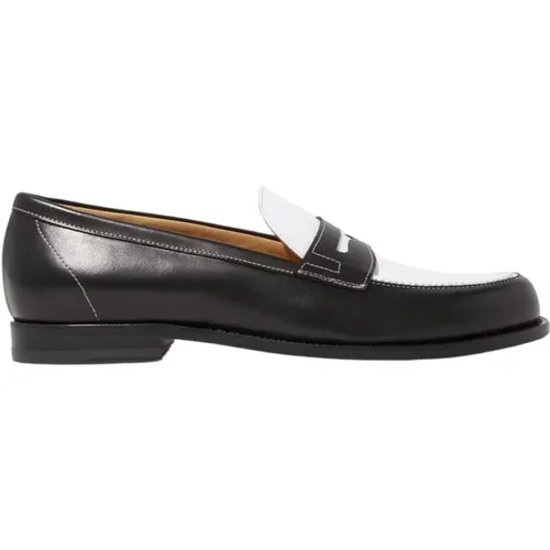 Klassischer Penny Loafer in Schwarz , Herren, Größe: 40 EU - Scarosso - Modalova