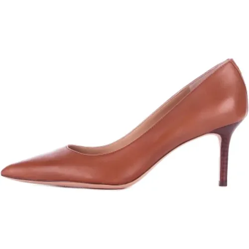 Leather Heeled Pumps , female, Sizes: 6 UK, 4 UK, 5 UK, 8 UK - Ralph Lauren - Modalova