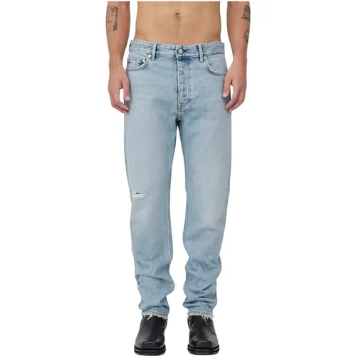 Ripped Loose-Fitted Mid Waist Jeans , Herren, Größe: W33 L34 - Won Hundred - Modalova