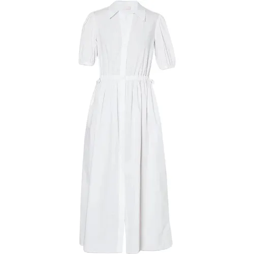 Weiße Baumwollhemdkleid , Damen, Größe: M - Liu Jo - Modalova