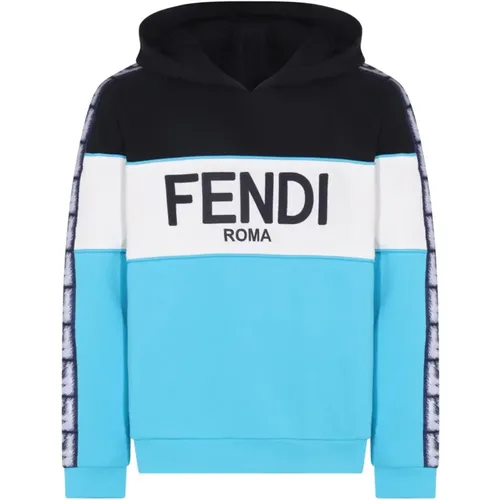 Logo Hooded Sweatshirt , male, Sizes: M, L - Fendi - Modalova