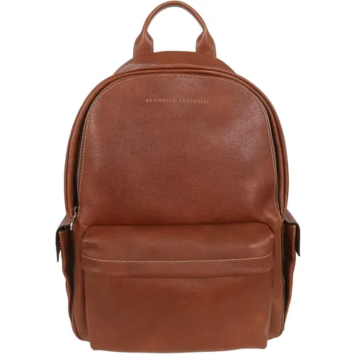 Backpack , male, Sizes: ONE SIZE - BRUNELLO CUCINELLI - Modalova