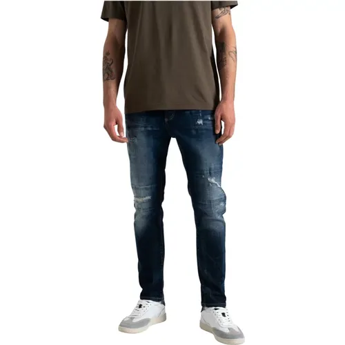 Baumwollmischung Stretch Jeans , Herren, Größe: W30 - Goldgarn Denim - Modalova