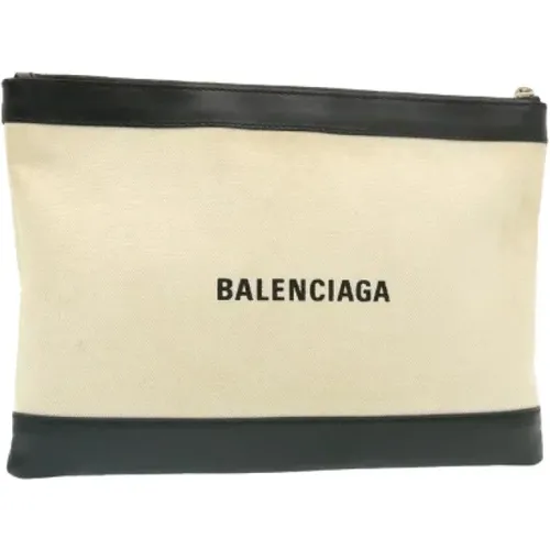 Gebrauchte Weiße Leinwand Balenciaga Clutch - Balenciaga Vintage - Modalova