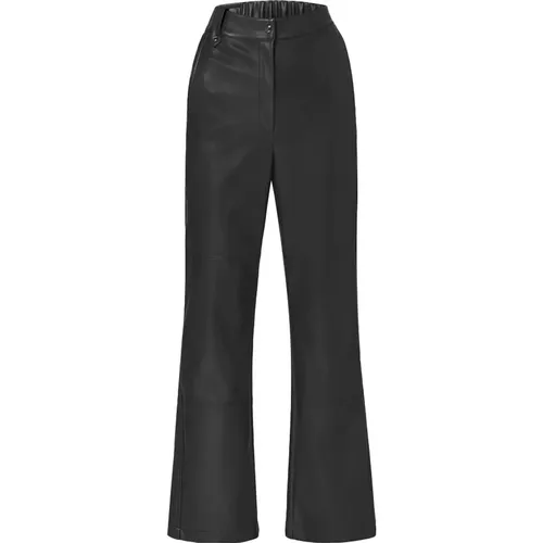 Lederlook-Hose mit Struzzo-Detail - Max Mara - Modalova