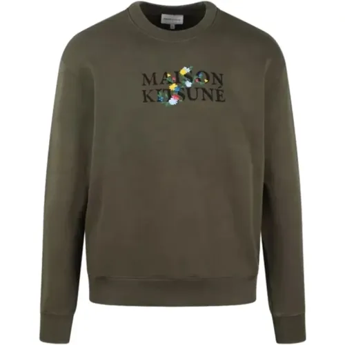 Stylish Sweatshirt for Men , male, Sizes: M, XL, S - Maison Kitsuné - Modalova