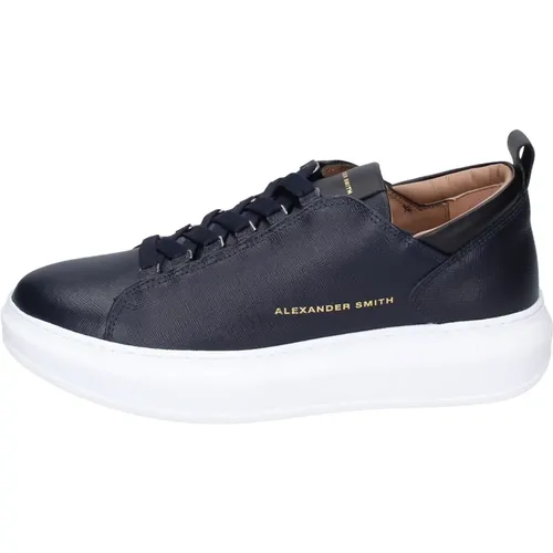 Leather Mens Sneakers Stylish Shoes , male, Sizes: 8 UK - Alexander Smith - Modalova