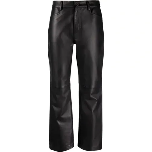 Leather Casual Trousers , female, Sizes: 2XS - Proenza Schouler - Modalova