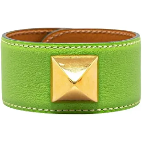 Pre-owned Leather bracelets , female, Sizes: ONE SIZE - Hermès Vintage - Modalova