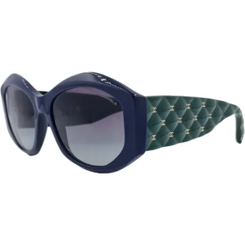 Modern Oval Sunglasses with Iconic Logo , female, Sizes: ONE SIZE - Chanel - Modalova