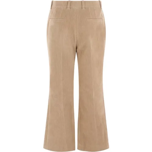 Corduroy Flare Trousers , female, Sizes: M - Chloé - Modalova