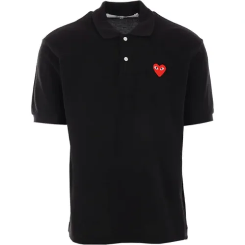 Heart Logo Polo Shirt , male, Sizes: L, 2XL, XL - Comme des Garçons Play - Modalova