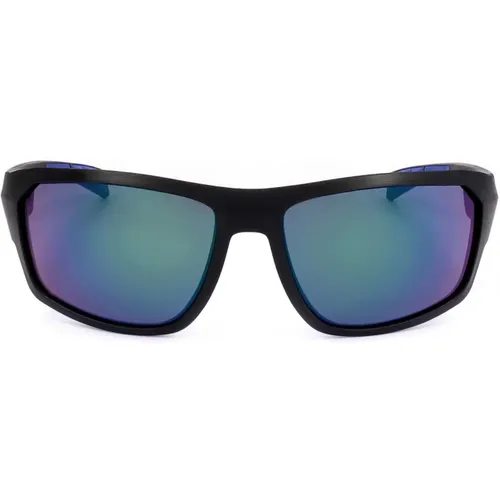 Matte Schwarze Blaue Sonnenbrille , Herren, Größe: ONE Size - Tommy Hilfiger - Modalova