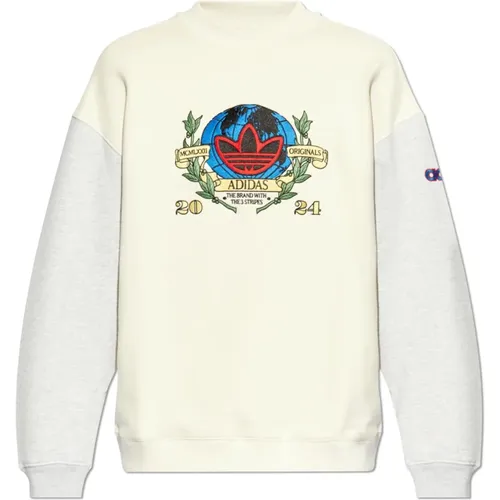 Sweatshirt mit gesticktem Logo , Herren, Größe: XL - adidas Originals - Modalova