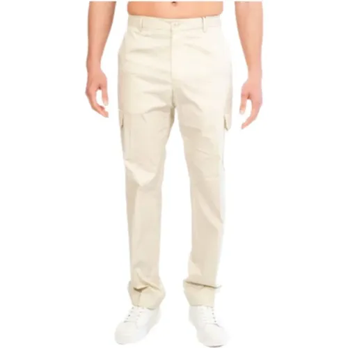 Crinkle Tech Baumwoll-Cargo-Hose , Herren, Größe: M - Calvin Klein - Modalova