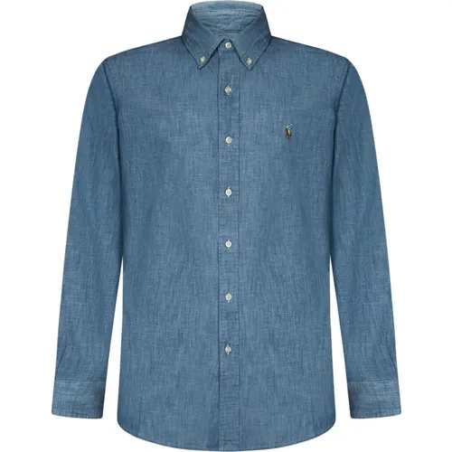 Embroidered Button-Down Shirts , male, Sizes: M - Polo Ralph Lauren - Modalova