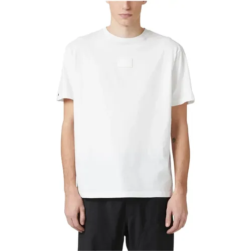 Weißes Baumwoll Regular Fit T-Shirt , Herren, Größe: S - Iceberg - Modalova