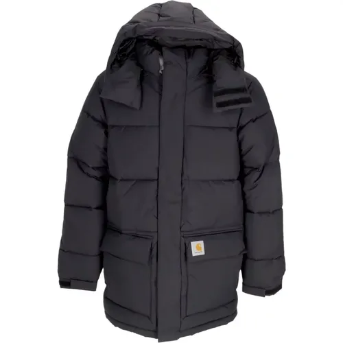 Schwarze wasserabweisende Jacke mit verstellbarer Kapuze , Herren, Größe: M - Carhartt WIP - Modalova