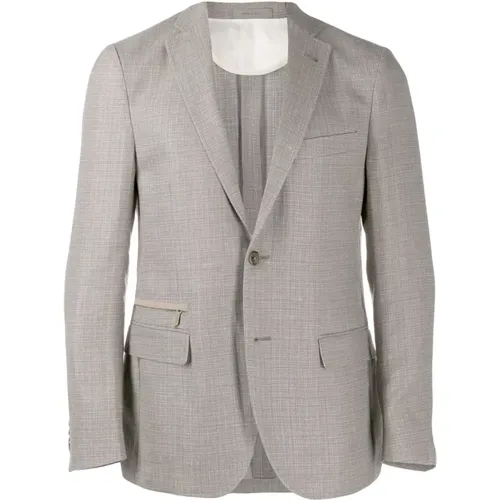 Wool Linen Silk Jacket , male, Sizes: 2XL, M - Corneliani - Modalova