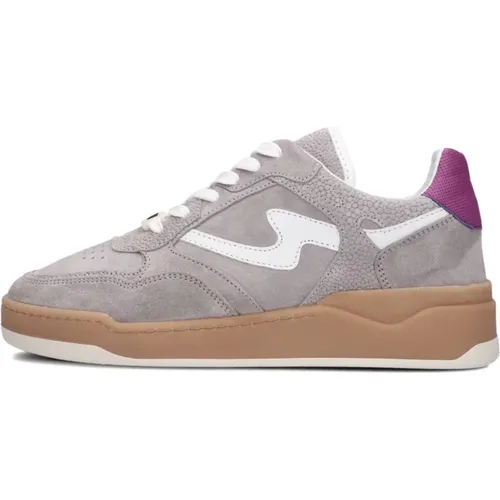 Niedrige Sneakers Levi graues Wildleder , Damen, Größe: 36 EU - Via Vai - Modalova