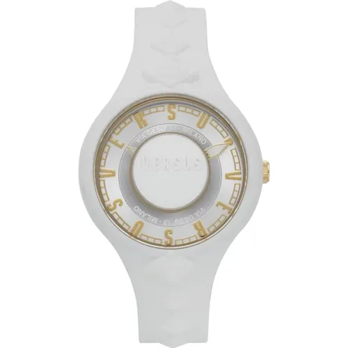 Sporty and Gold Watch , female, Sizes: ONE SIZE - Versus Versace - Modalova
