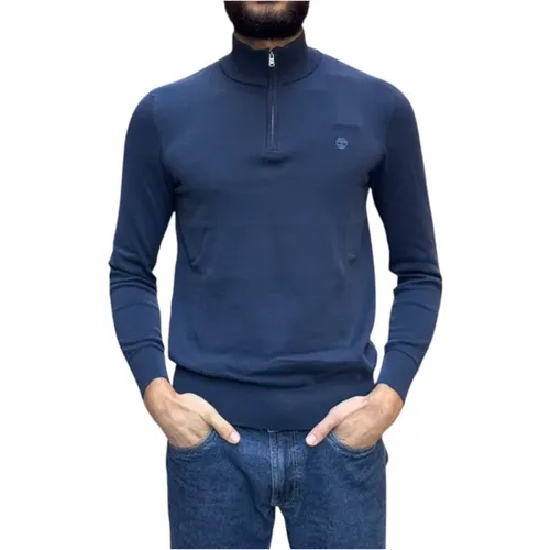 Quarter-Zip High Neck Sweater , Herren, Größe: XL - Timberland - Modalova