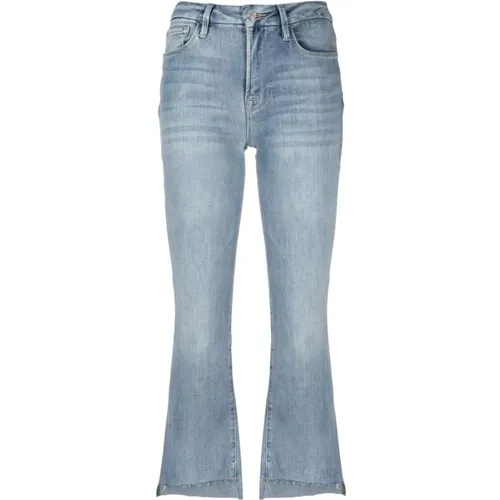 Le Crop Mini Boot Jeans , female, Sizes: W28, W24 - Frame - Modalova