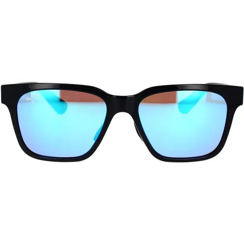 Polarisierte Sonnenbrille Punkikai Blau Verspiegelt , unisex, Größe: 56 MM - Maui Jim - Modalova