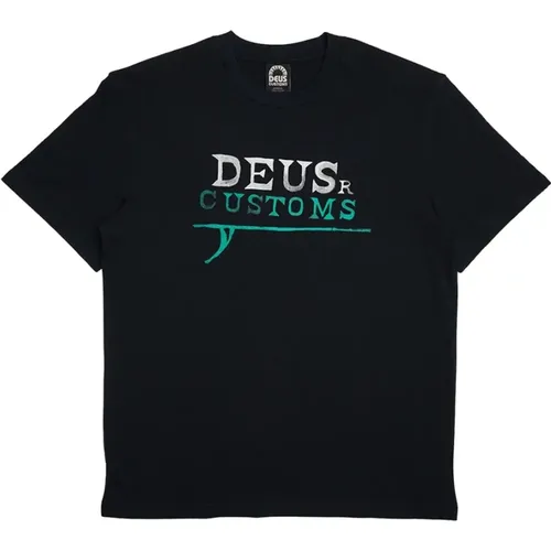 Wellen Box Fit Tee , Herren, Größe: 2XL - Deus Ex Machina - Modalova