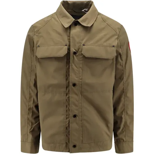 Mens Clothing Jackets Coats Ss24 , male, Sizes: M, L - Canada Goose - Modalova