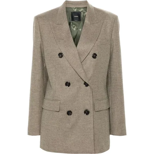 Wolle Viskose Casual Blazer , Damen, Größe: 2XS - pinko - Modalova