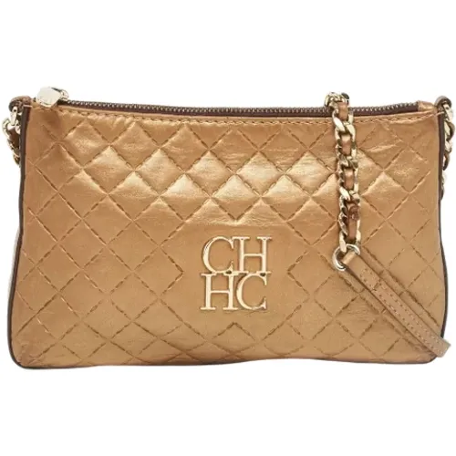 Pre-owned Leder schultertasche - Carolina Herrera Pre-owned - Modalova