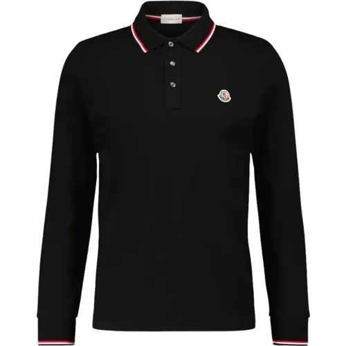 Poloshirt mit langem Ärmel , Herren, Größe: 3XL - Moncler - Modalova