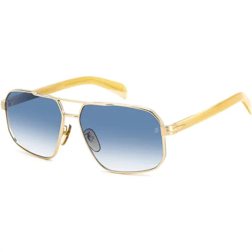 Striped Gold/Blue Shaded Sunglasses,David Beckham Sonnenbrille DB 7102/S - Eyewear by David Beckham - Modalova