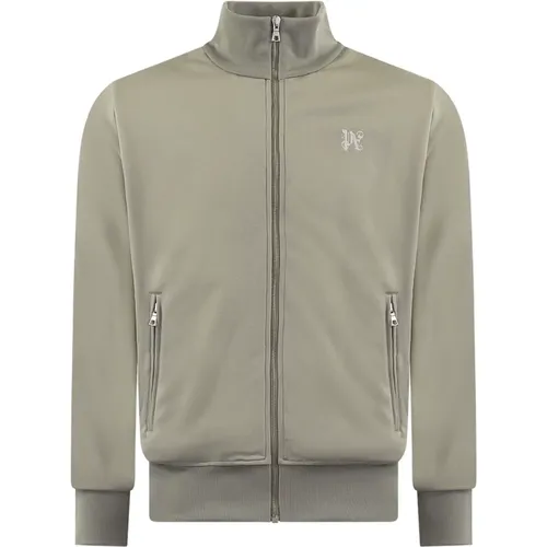 Classic Track Jacket Grey , male, Sizes: M, XL, S, L - Palm Angels - Modalova