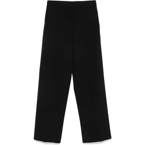 Schwarze maßgeschneiderte Twill-Hose , Damen, Größe: M - Calvin Klein - Modalova