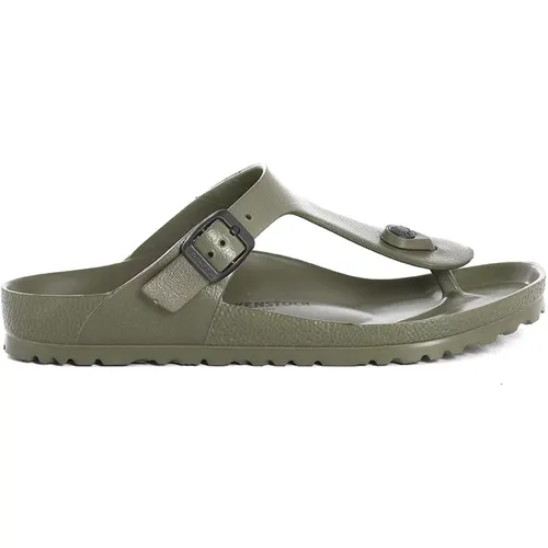 Khaki Open Toe Slides , female, Sizes: 3 UK - Birkenstock - Modalova