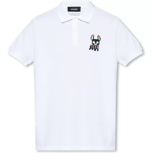 Poloshirt mit Aufnäher Dsquared2 - Dsquared2 - Modalova