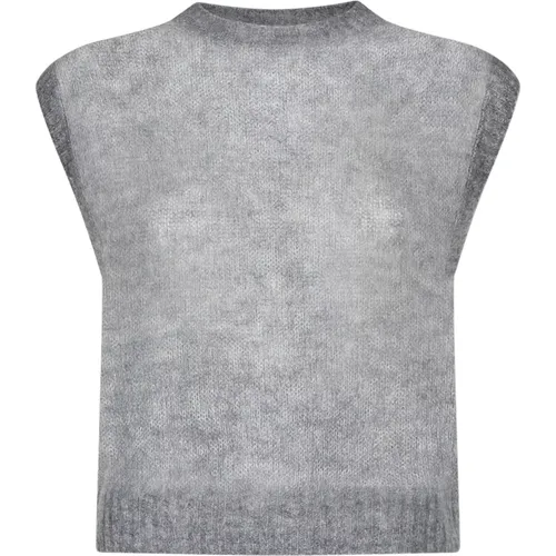 Grey Sleeveless Sweater , female, Sizes: M, XS, S - BRUNELLO CUCINELLI - Modalova