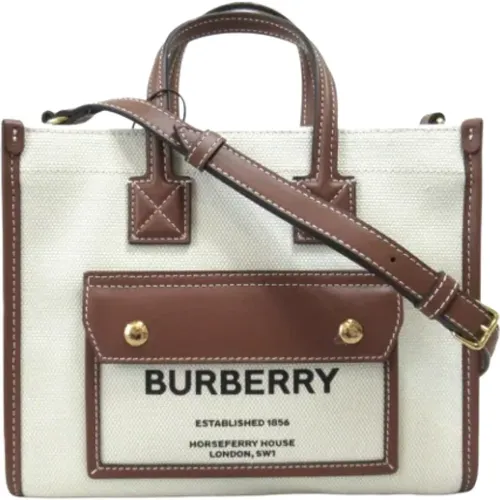 Pre-owned Canvas shoulder-bags , female, Sizes: ONE SIZE - Burberry Vintage - Modalova